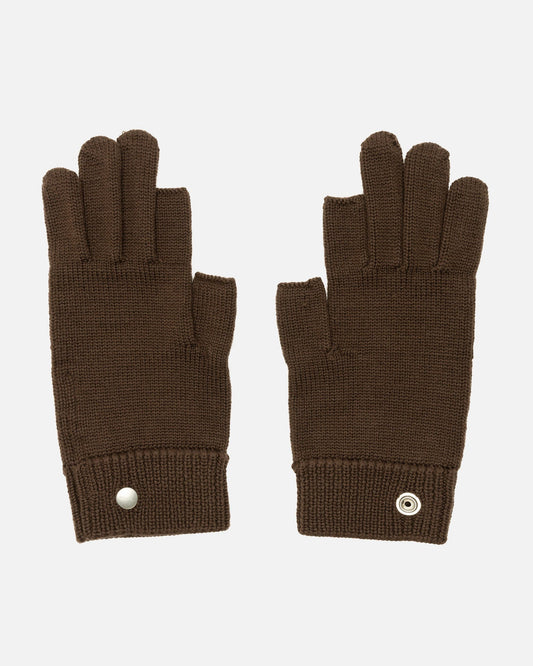 Rick Owens Men's Gloves O/S Touchscreen Gloves in Brown