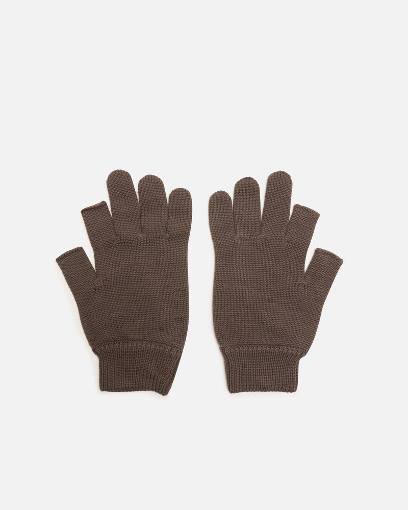 Rick Owens Men's Gloves OS Touchscreen Gloves in Dark Dust