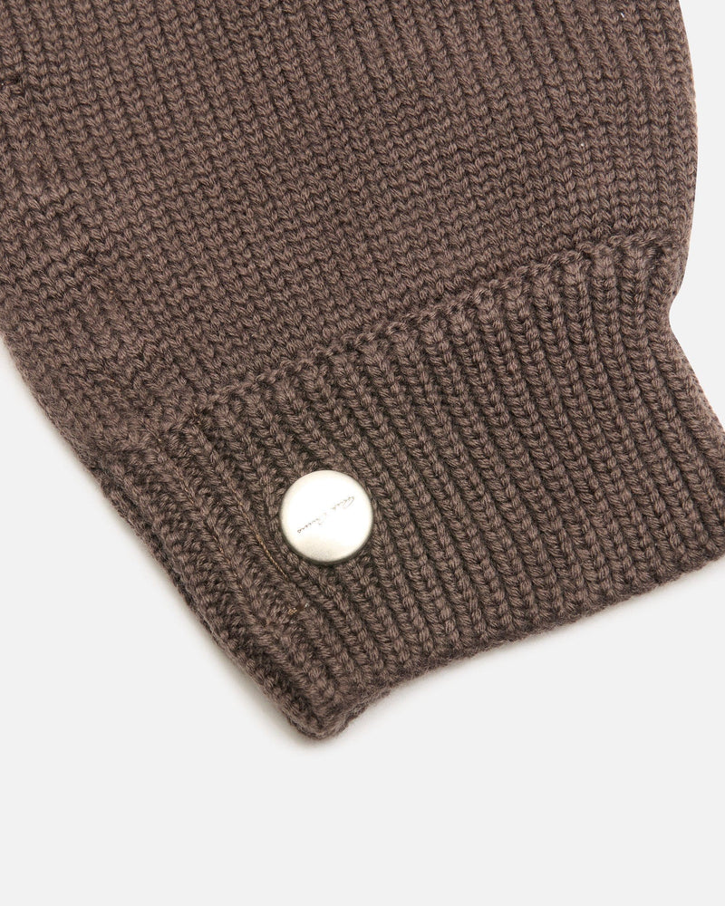 Rick Owens Men's Gloves OS Touchscreen Gloves in Dark Dust