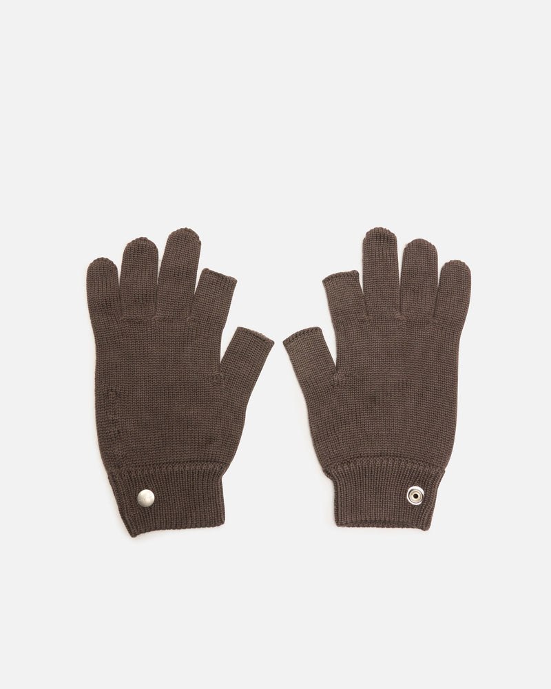 Rick Owens Men's Gloves OS Touchscreen Gloves in Dark Dust