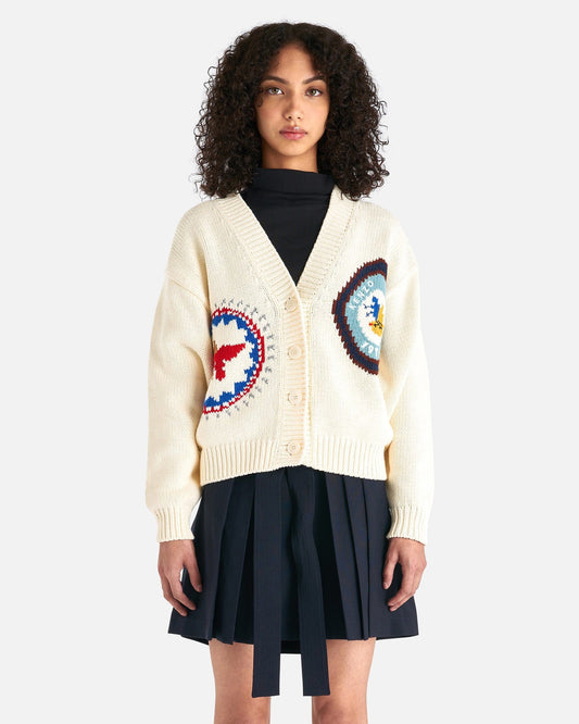 KENZO Women Sweaters Travel Cardigan in Off White