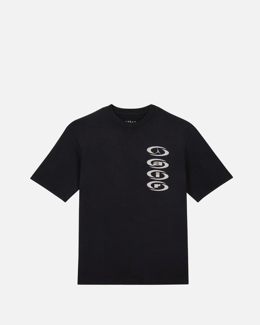 JORDAN Men's T-Shirts Travis Scott T-Shirt in Black/Sail