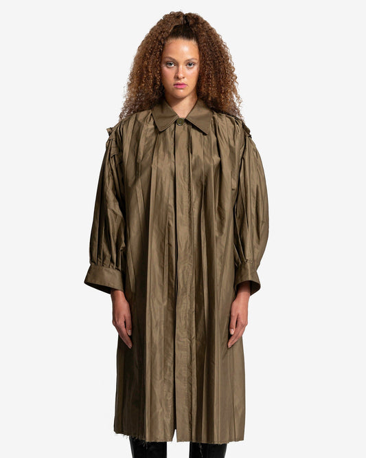 MM6 Maison Margiela Women Jackets Trench Coat in Almond