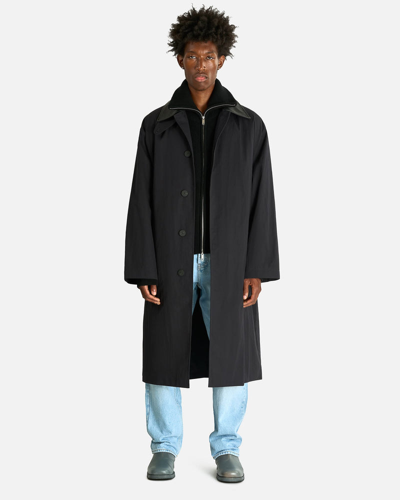 Studio Nicholson Men's Coats Trench Coat in Darkest Navy