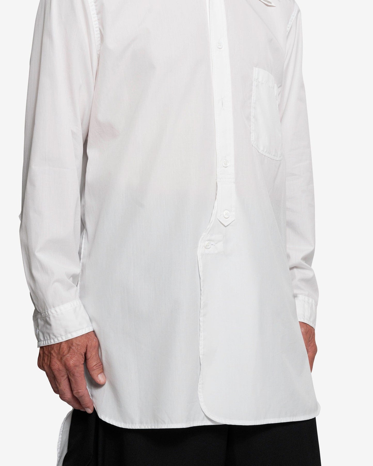 Yohji Yamamoto Pour Homme Men's Shirts Triple Collar Button Up Shirt