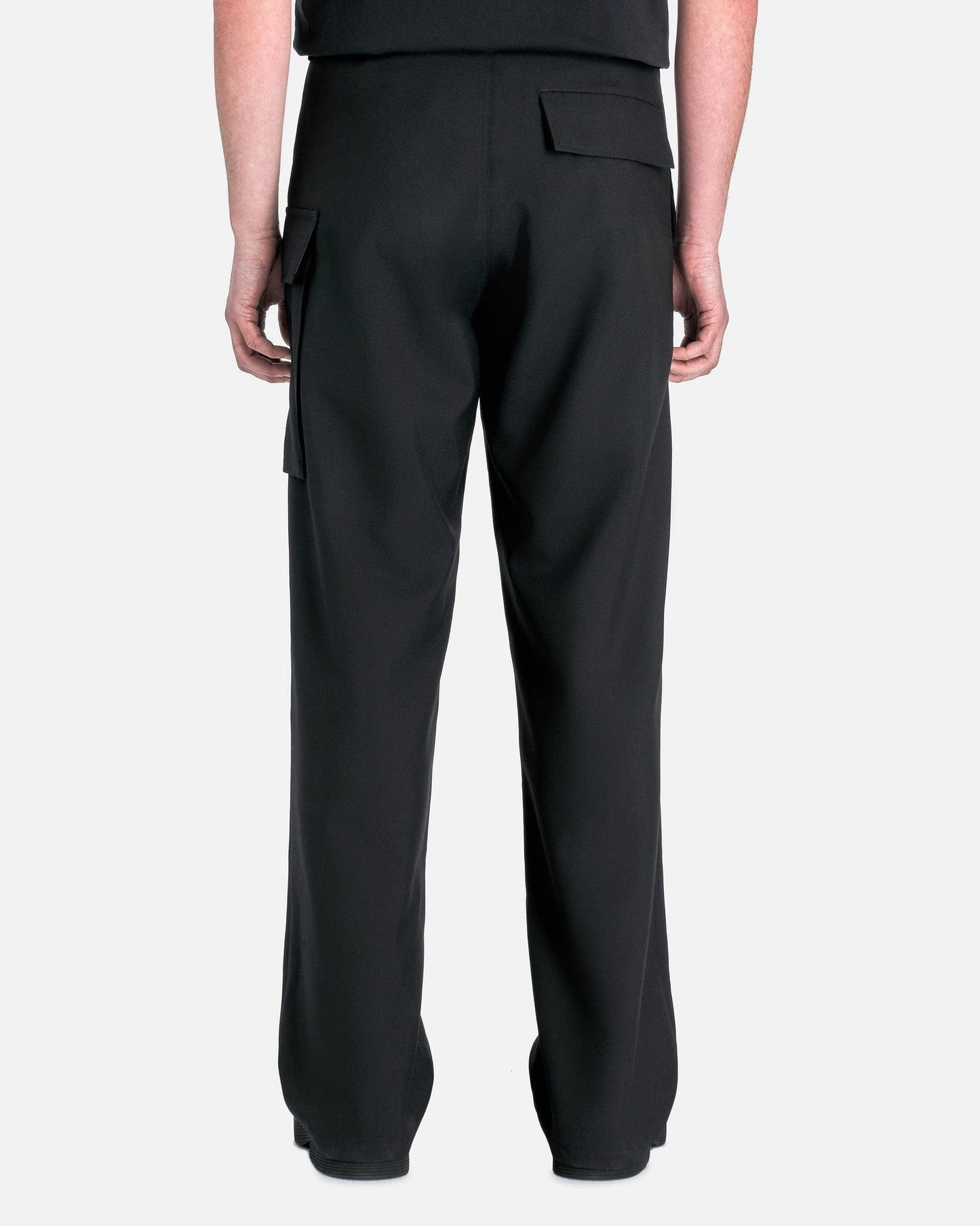 Marni Men's Pants Tropical Wool Trousers in Black
