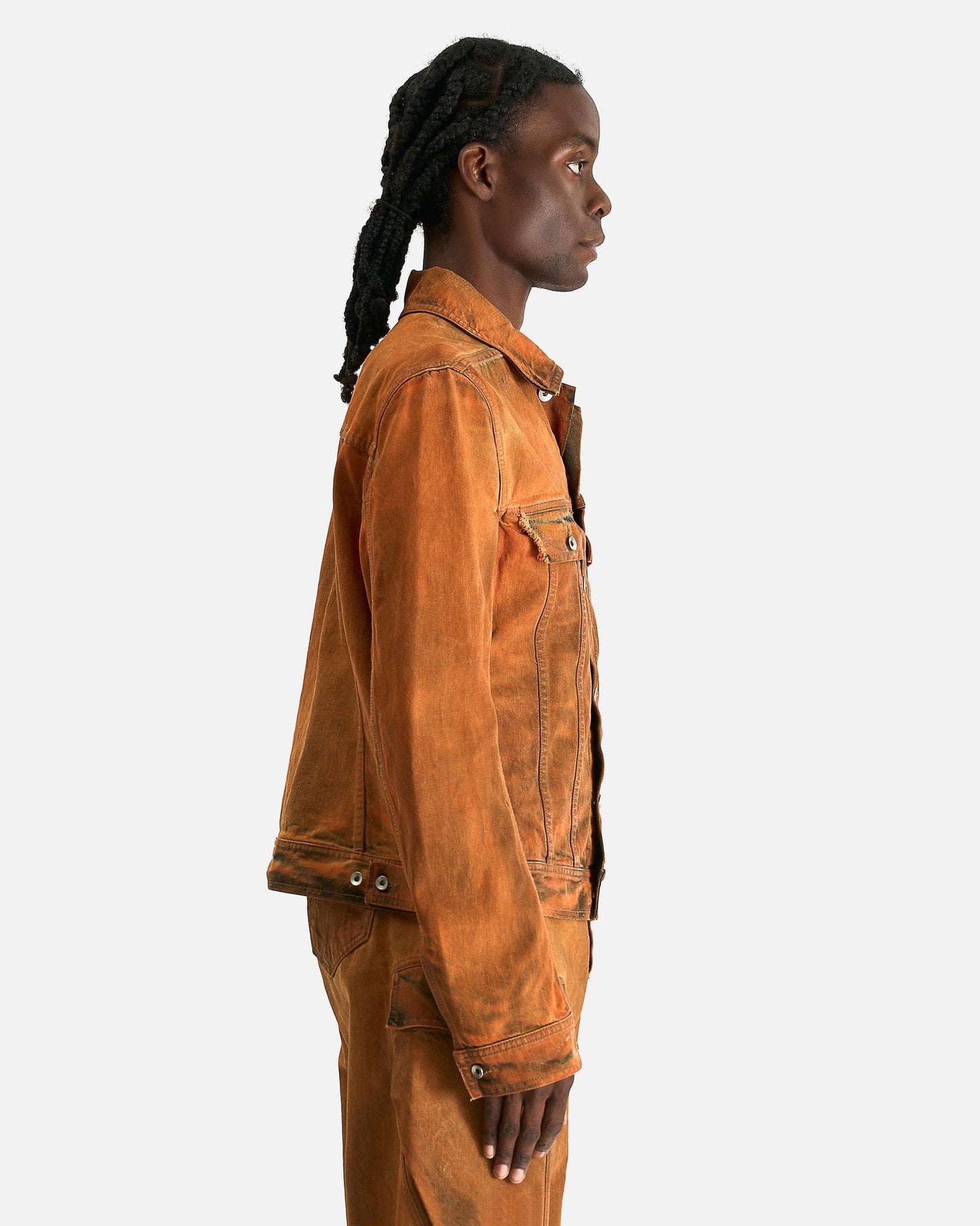 Rick Owens DRKSHDW Men's Jackets Trucker in Orange