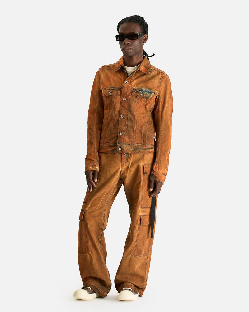 Rick Owens DRKSHDW Men's Jackets Trucker in Orange