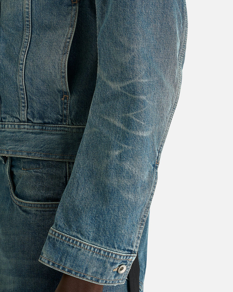 Rick Owens DRKSHDW Men's Jackets Trucker in Washed Indigo