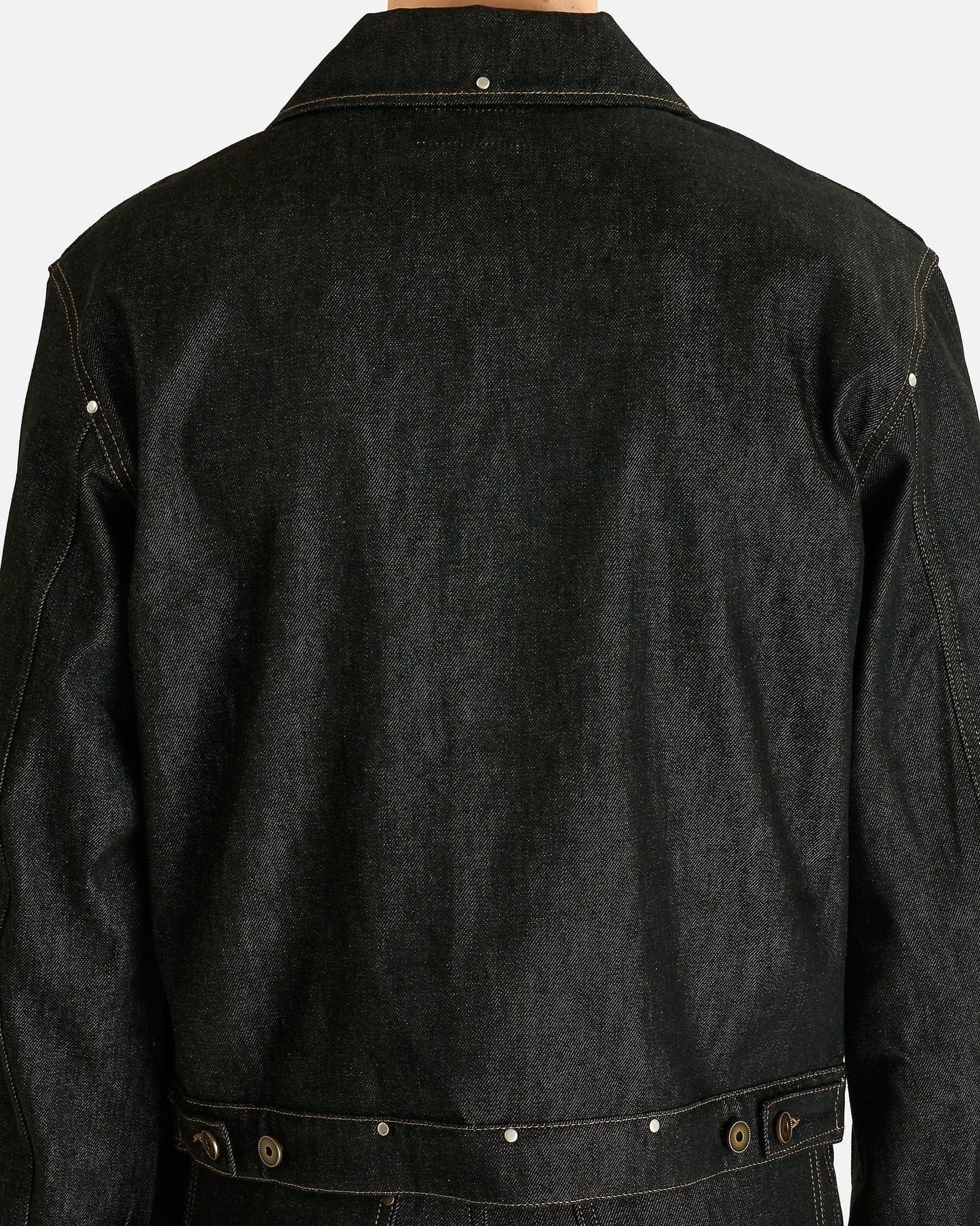Lemaire Men's Jackets Trucker Jacket with Studs in Slate
