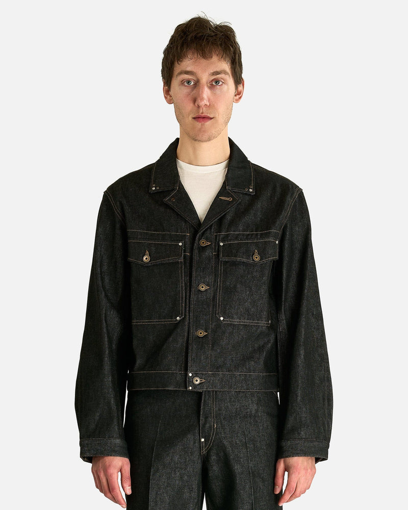 Trucker Jacket with Studs in Slate – SVRN