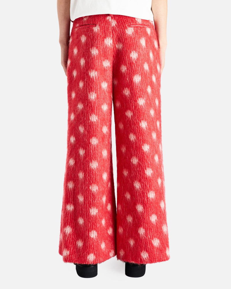 Marni Men's Pants Tulip Wool Trouser with Brushed Dots