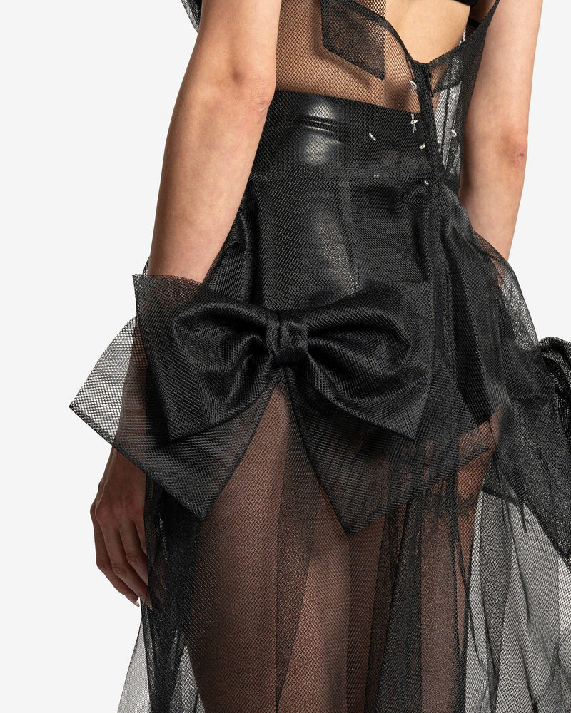 Tulle Midi Dress in Black SVRN Tulle Midi Dress in Black SVRN