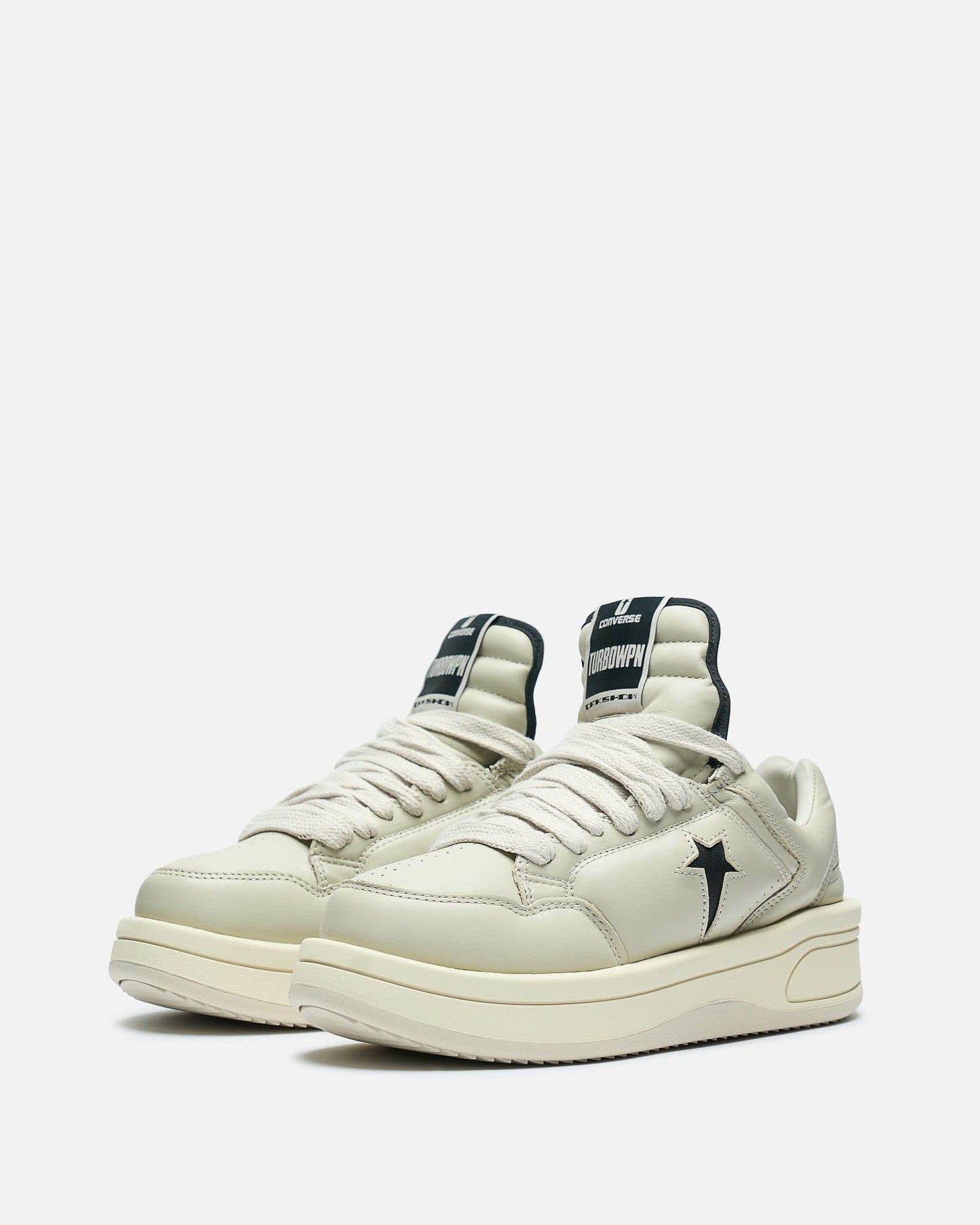Rick Owens DRKSHDW Men's Sneakers TURBOWPN in Oyster/Black