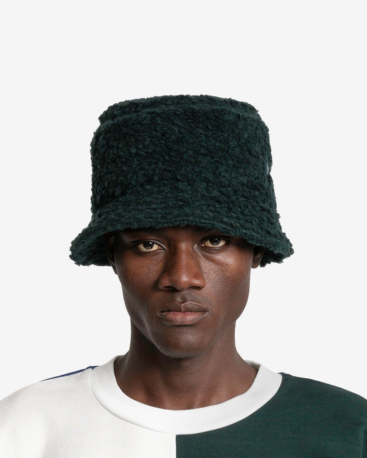 Marni Men's Hats Twist Teddy Bucket Hat in Spherical Green