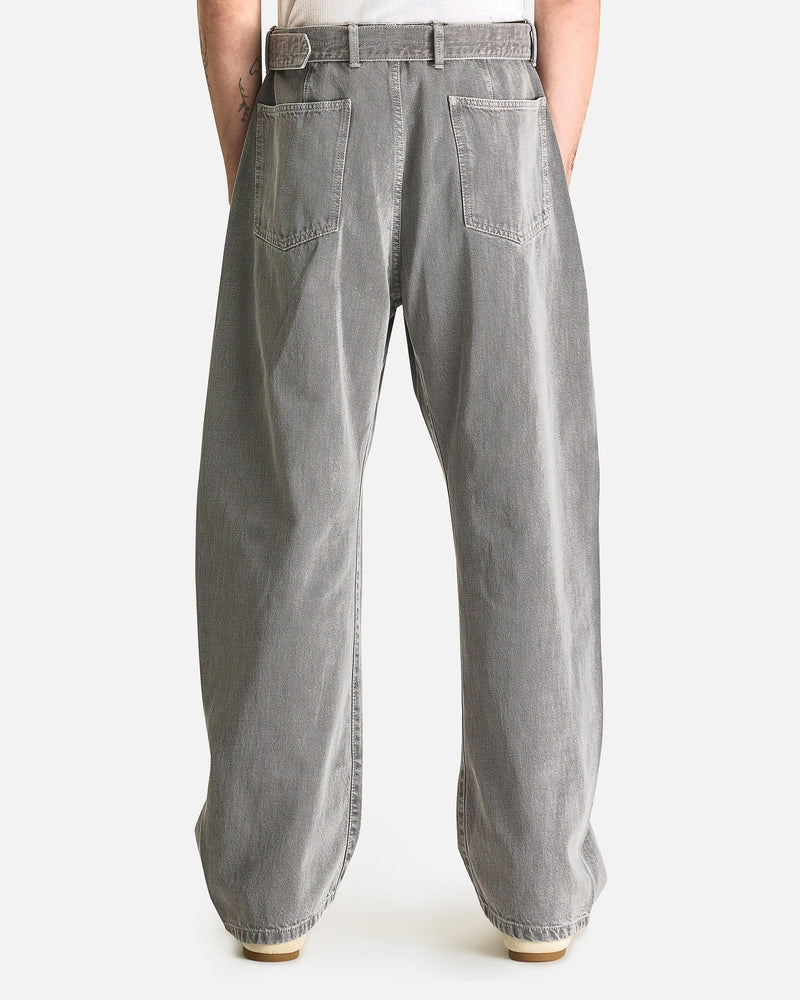 LEMAIRE Men's Pants Twisted Belted Pant in Heather