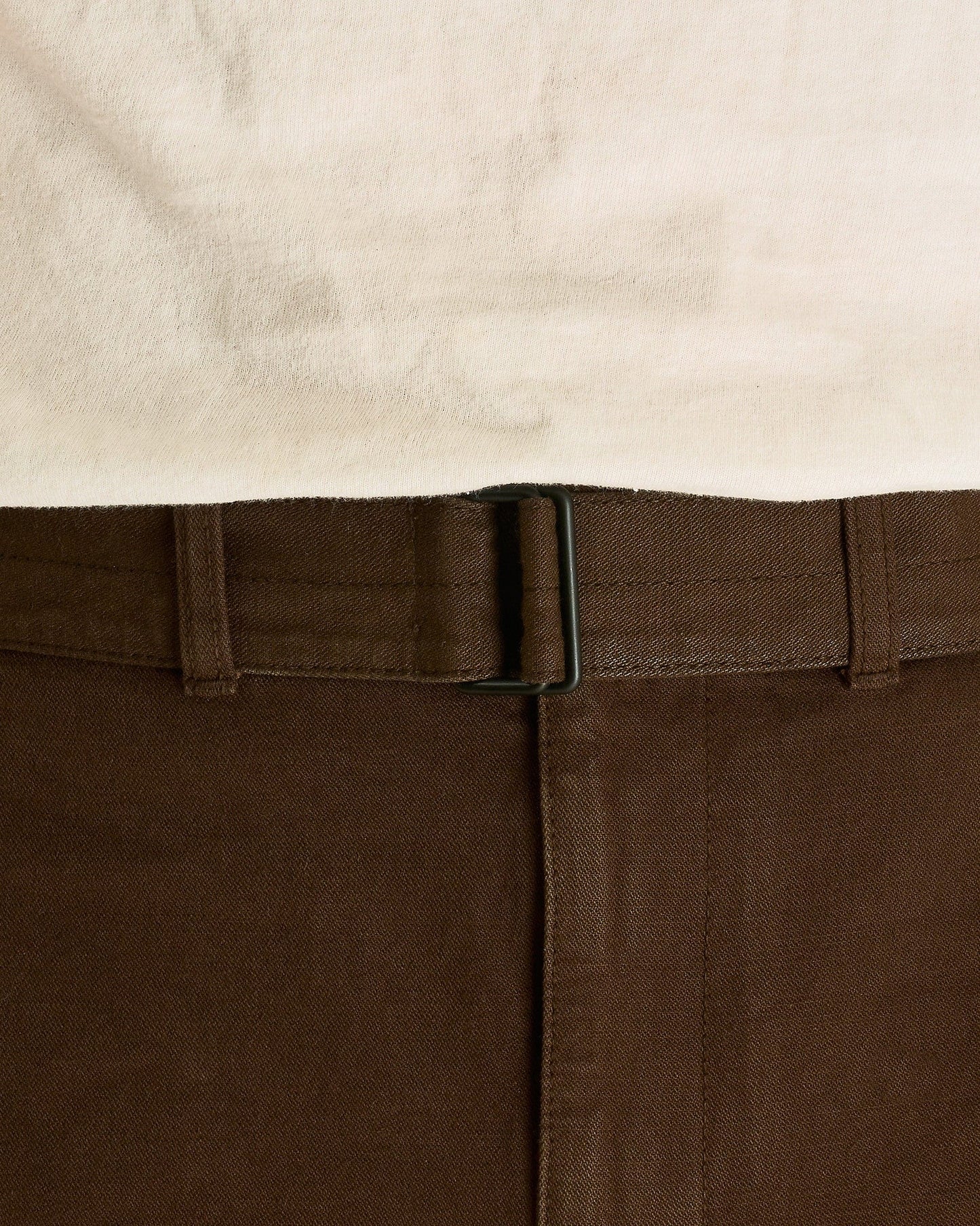 Lemaire Men's Pants Twisted Belted Pants in Cacao