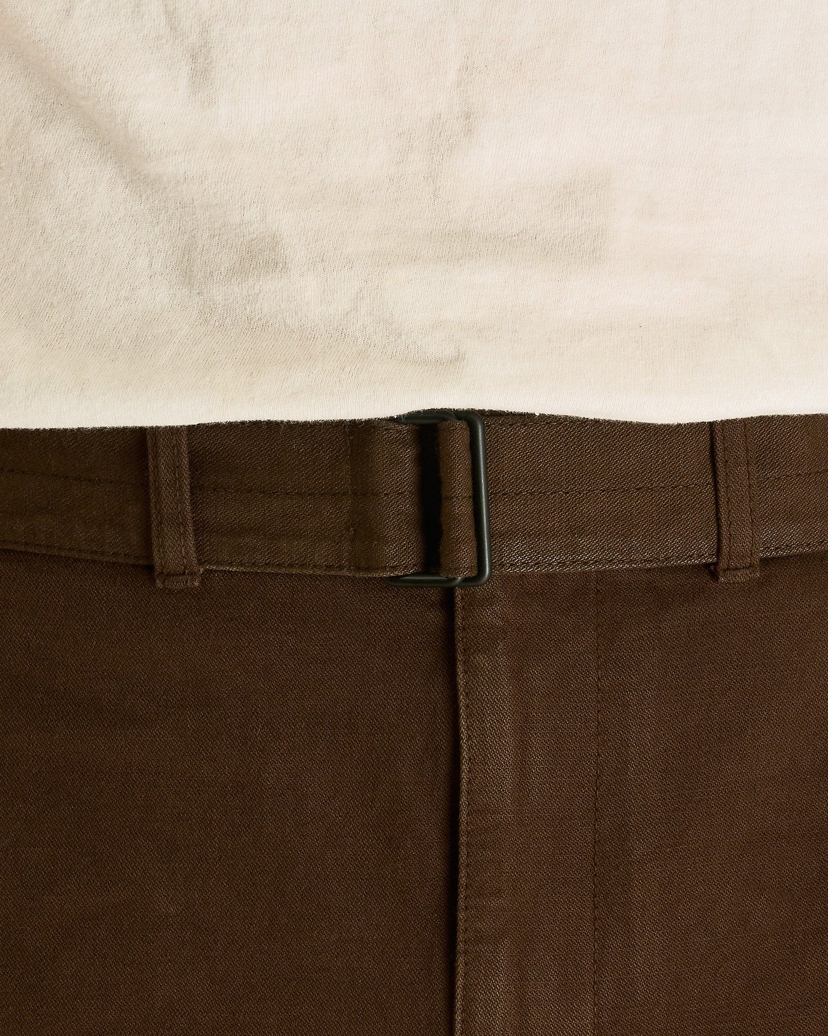Lemaire Men's Pants Twisted Belted Pants in Cacao