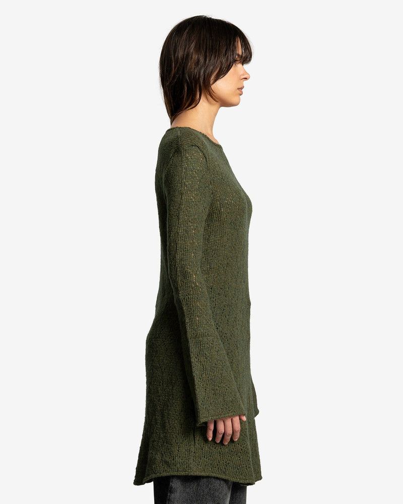 Two Face Dress in Moor Green Crochet SVRN Two Face Dress in Moor Green Crochet SVRN