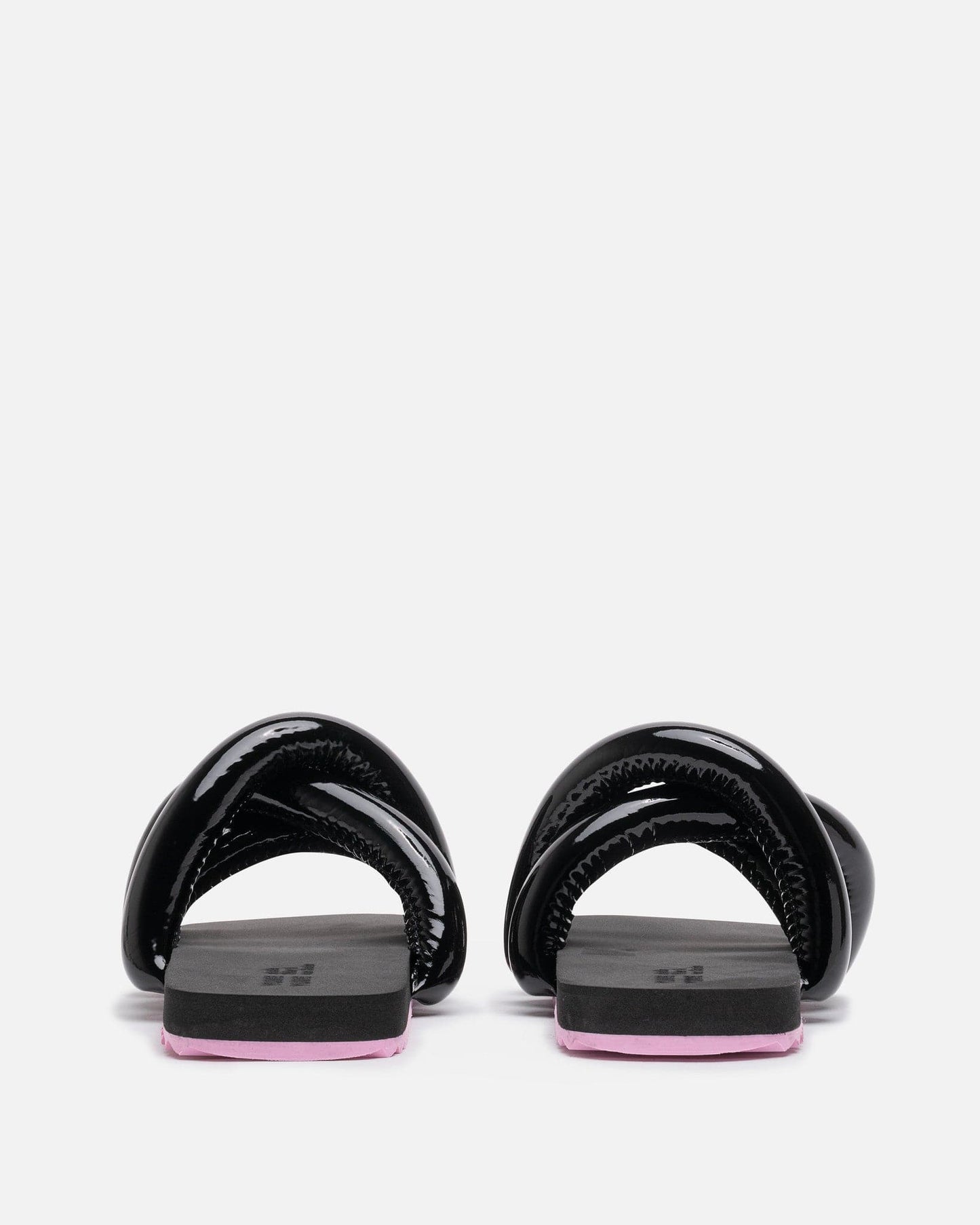 YUME YUME Women Sneakers Tyre Slide in Shiny Black/Lilac