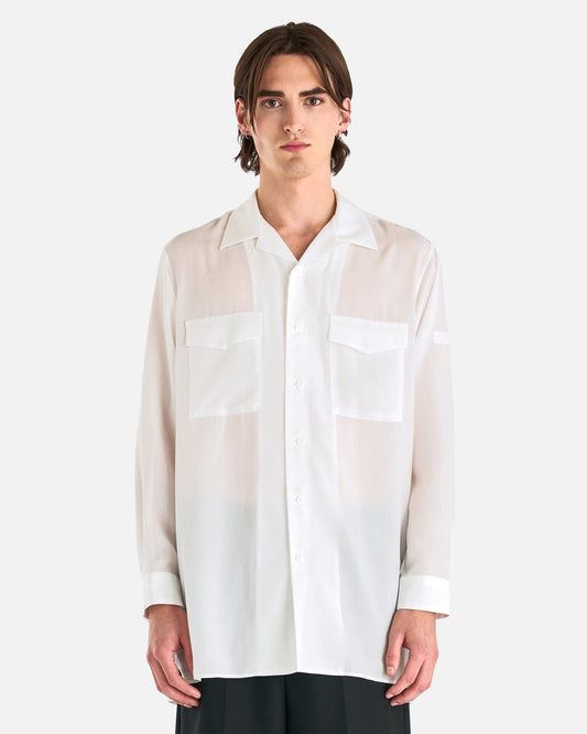Yohji Yamamoto Pour Homme Men's Shirts U-CDH Open Collar Shirt