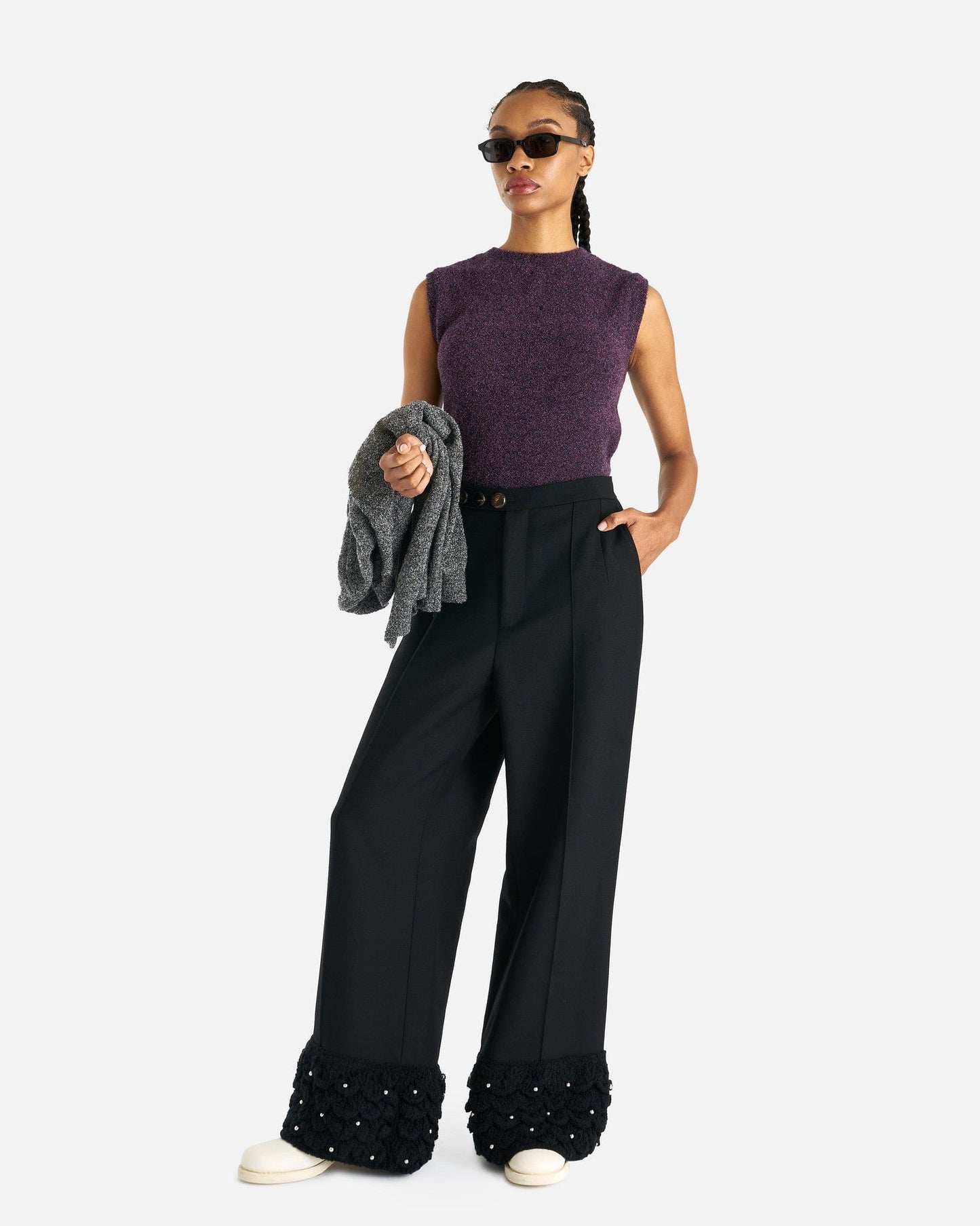 NAMACHEKO Women Pants Umfraville Trouser in Black