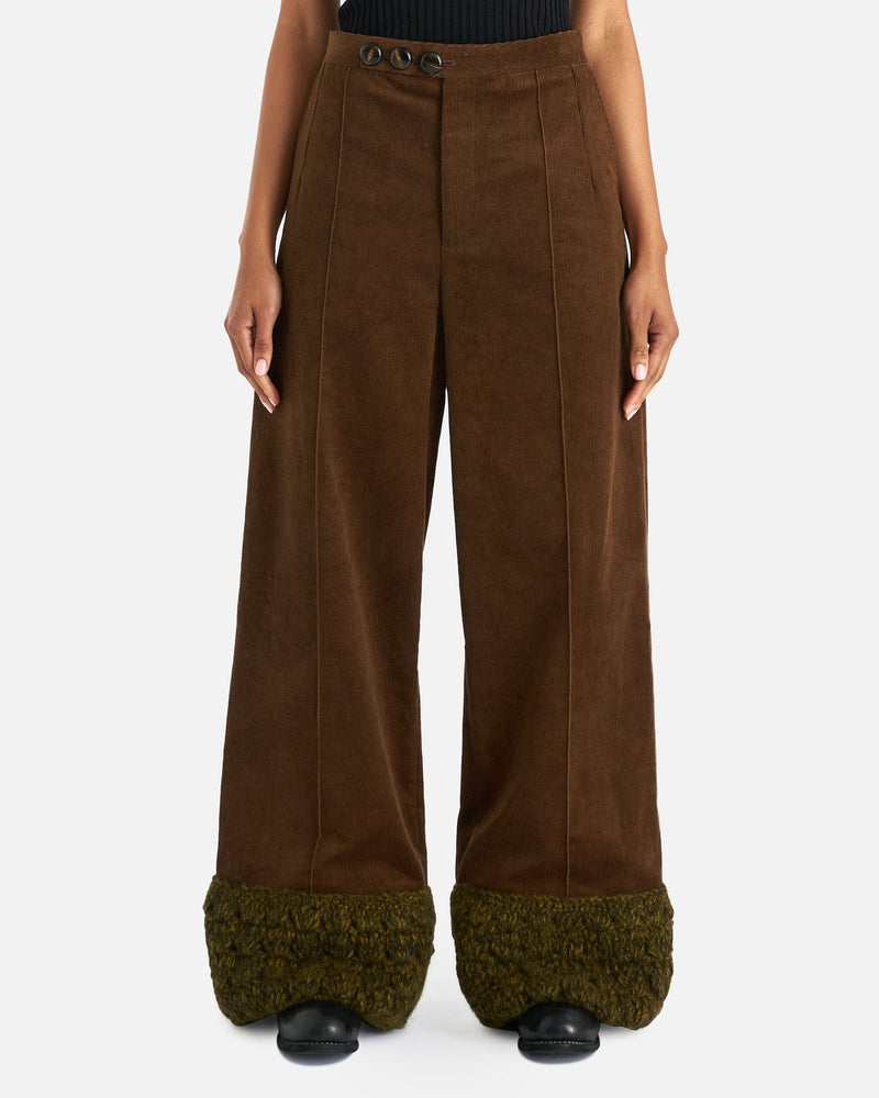 NAMACHEKO Women Pants Umfraville Trouser in Chestnut Brown