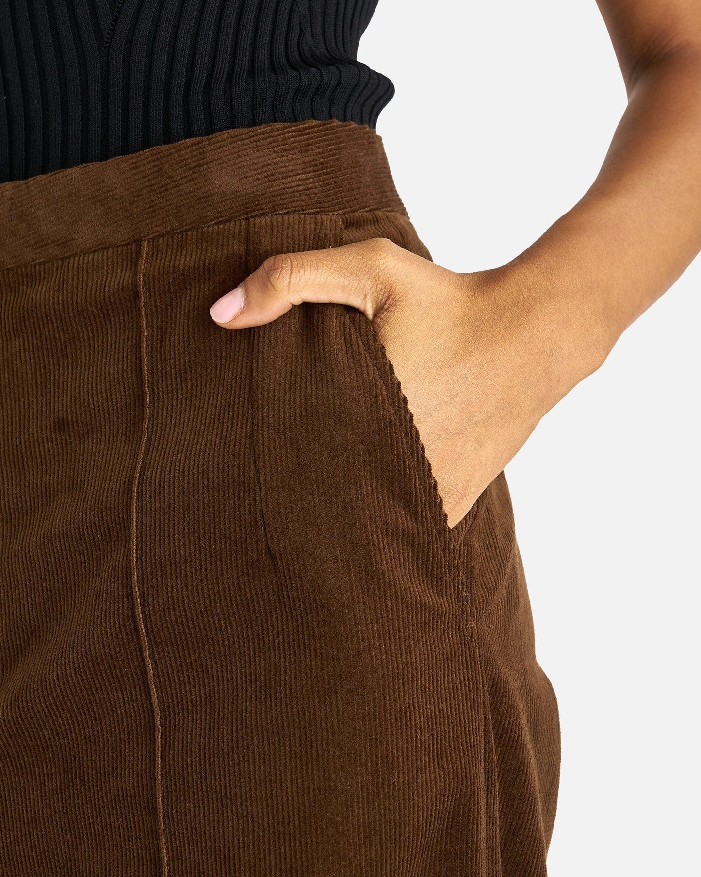 NAMACHEKO Women Pants Umfraville Trouser in Chestnut Brown