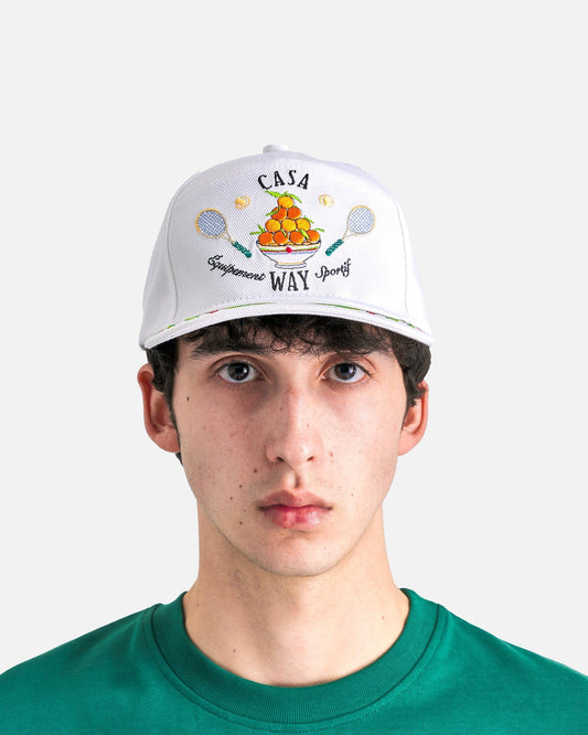 Casablanca Men's Hats OS Unity is Power Gradient Embroidered Cap in White