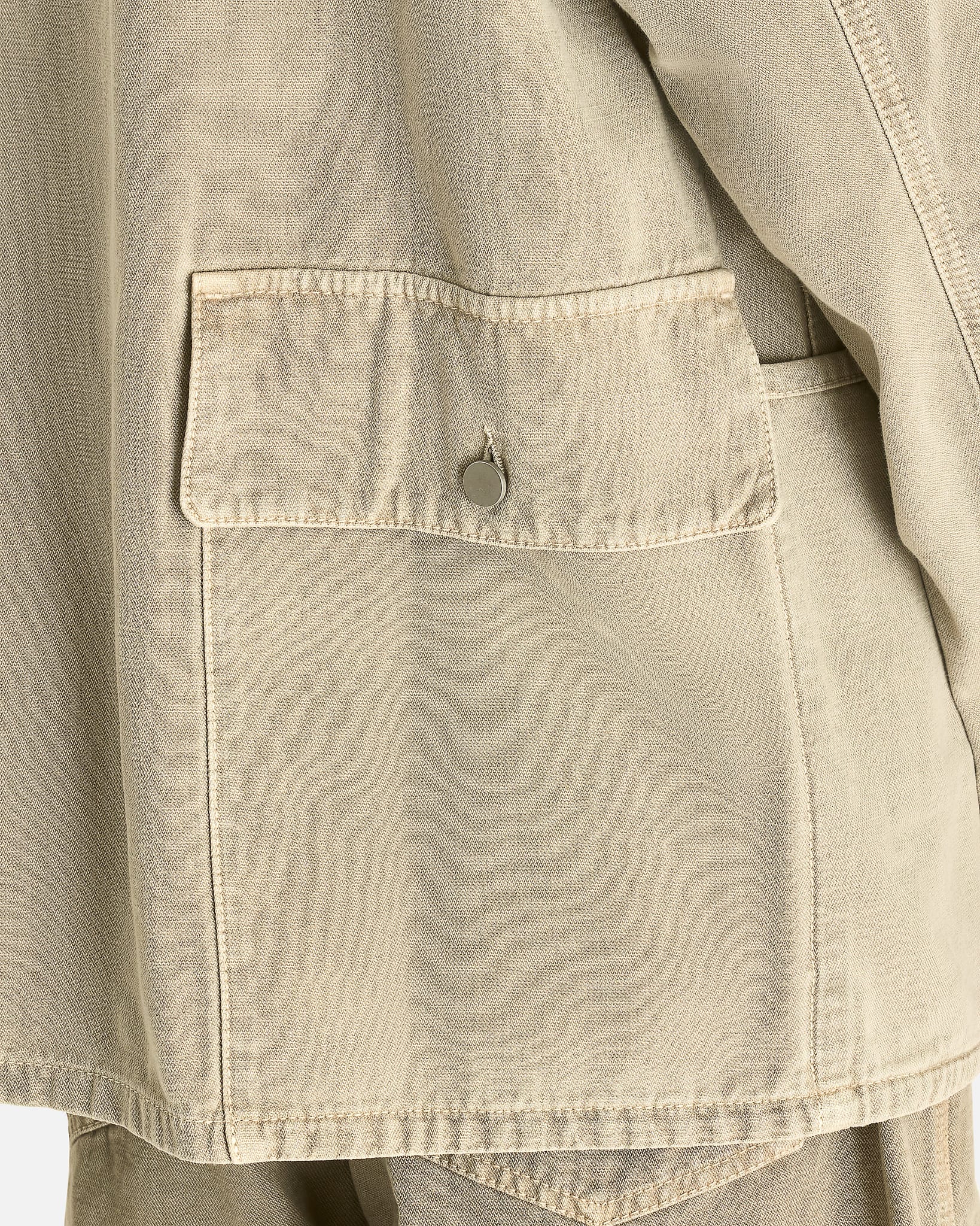 Lemaire Men's Shirts Utility Overshirt in Moonstone