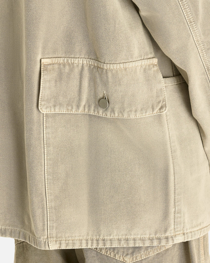 Lemaire Men's Shirts Utility Overshirt in Moonstone