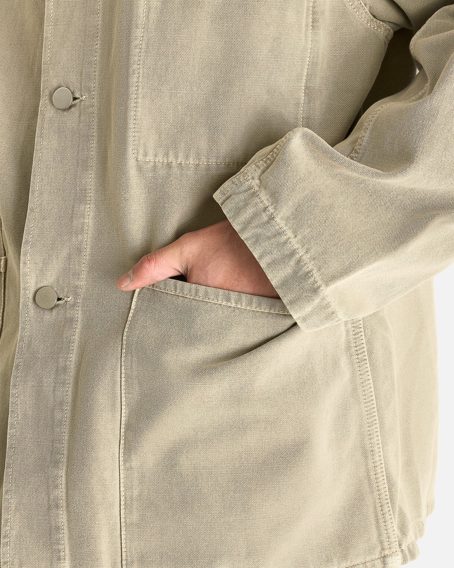 Lemaire Men's Shirts Utility Overshirt in Moonstone