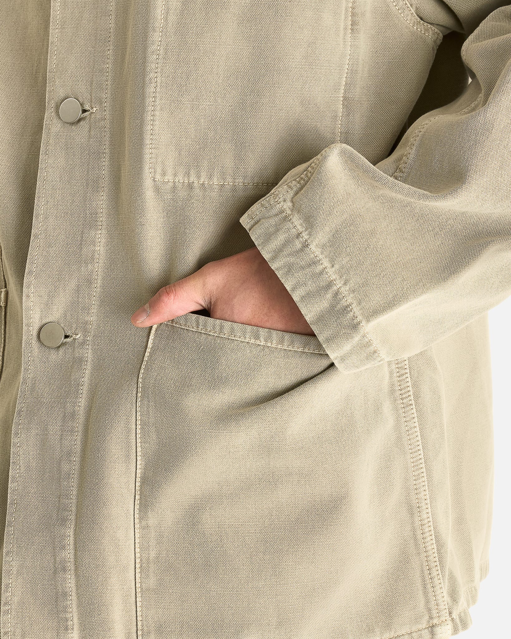 Lemaire Men's Shirts Utility Overshirt in Moonstone