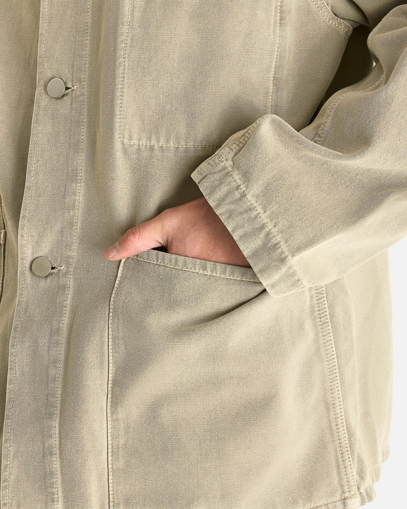 Lemaire Men's Shirts Utility Overshirt in Moonstone