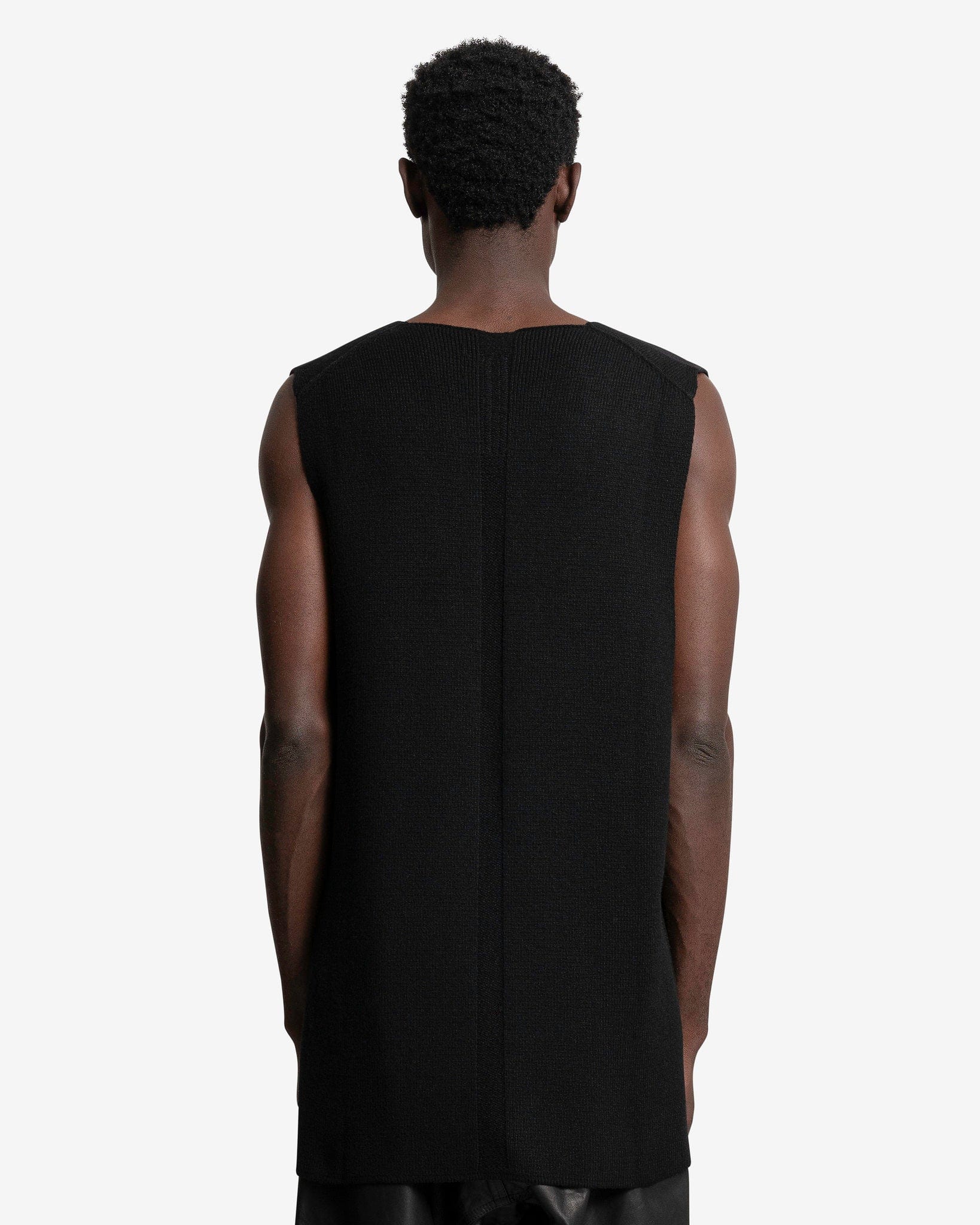 Rick Owens Men's T-Shirt O/S V-Tank in Black