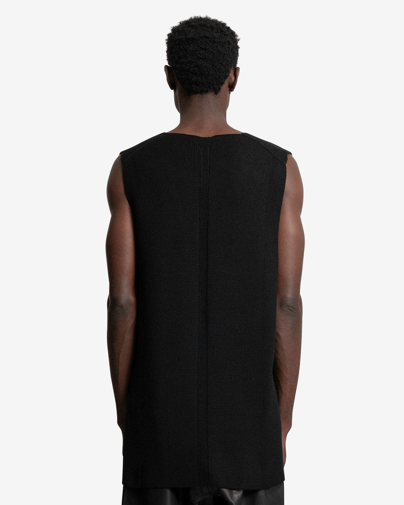 Rick Owens Men's T-Shirt O/S V-Tank in Black