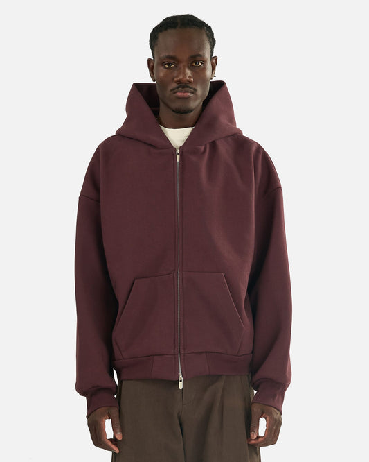 Seventh Men's Sweatshirts V2 Zip Hoodie in Cranberry