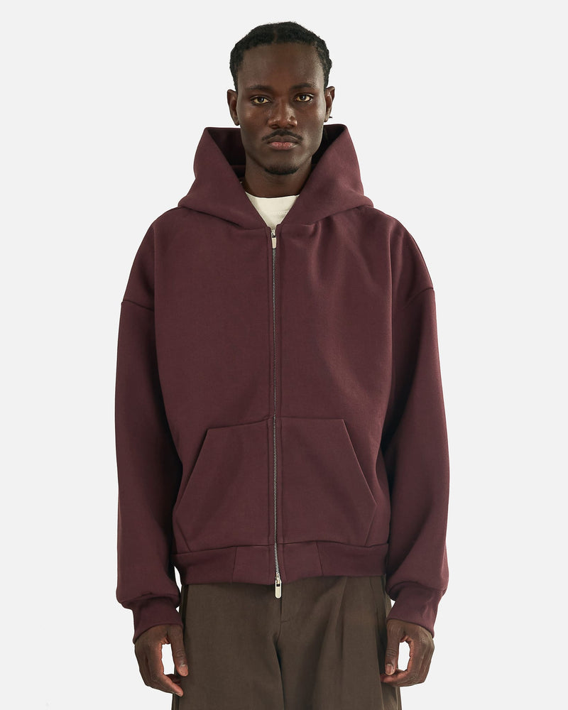 Seventh Men's Sweatshirts V2 Zip Hoodie in Cranberry