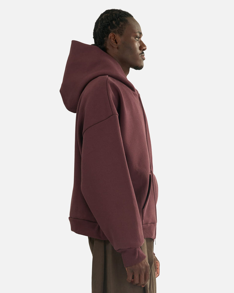 Seventh Men's Sweatshirts V2 Zip Hoodie in Cranberry