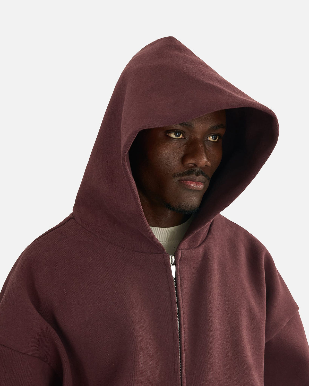 Seventh Men's Sweatshirts V2 Zip Hoodie in Cranberry