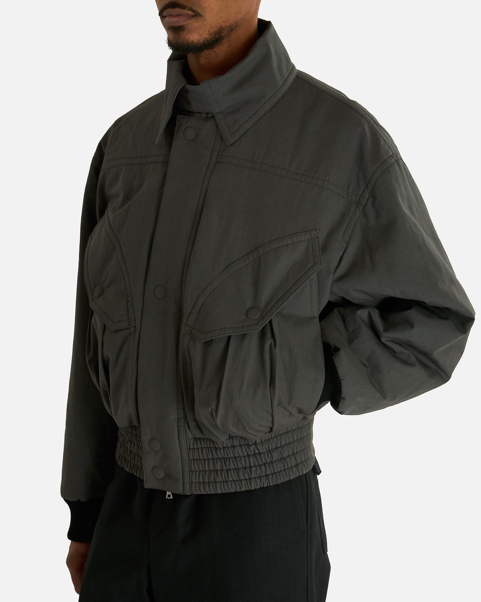 Dries Van Noten Men's Jackets Vaas Bis Jacket in Dark Grey