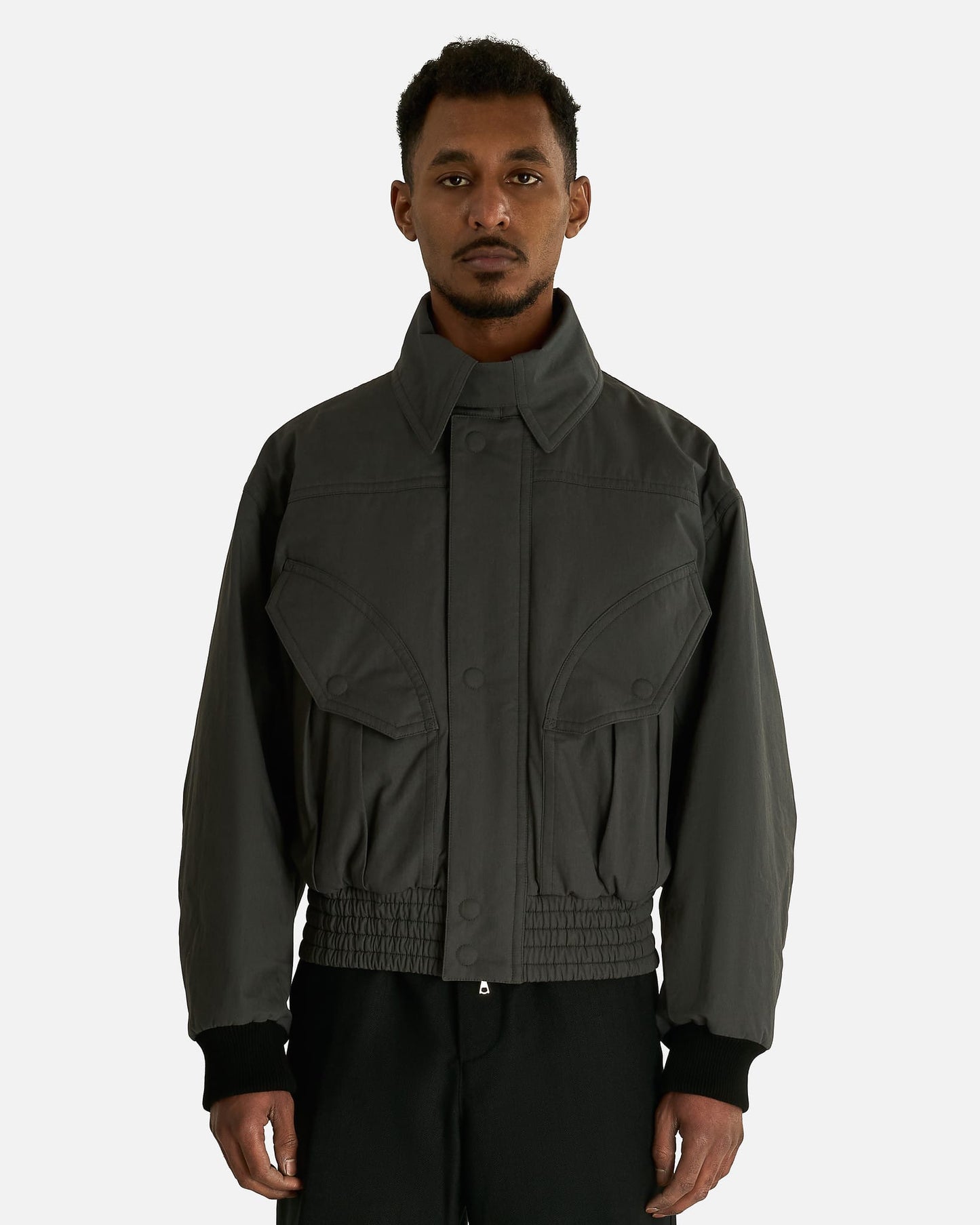 Dries Van Noten Men's Jackets Vaas Bis Jacket in Dark Grey