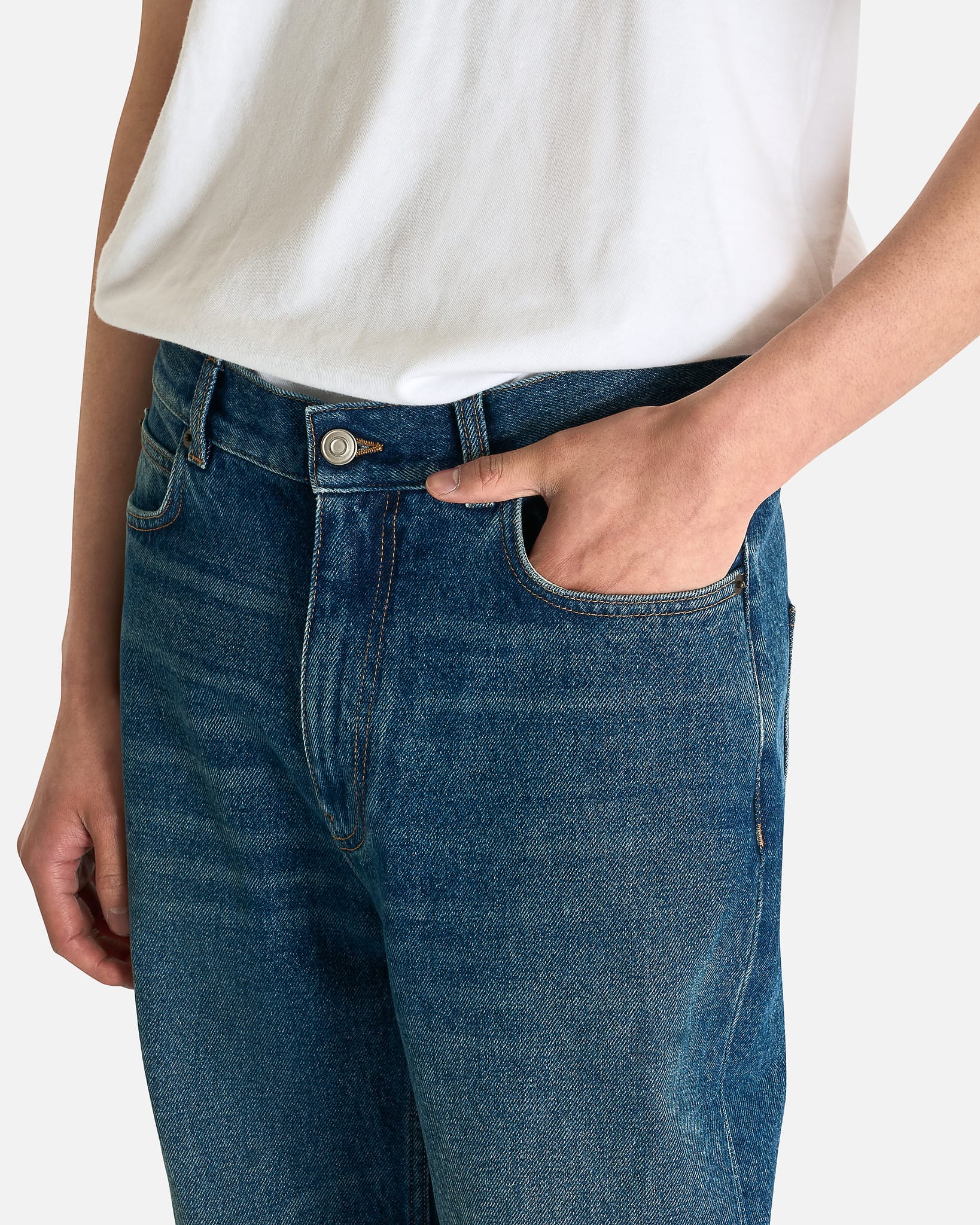 The Row Men's Jeans Vanya Jean in Medium Indigo