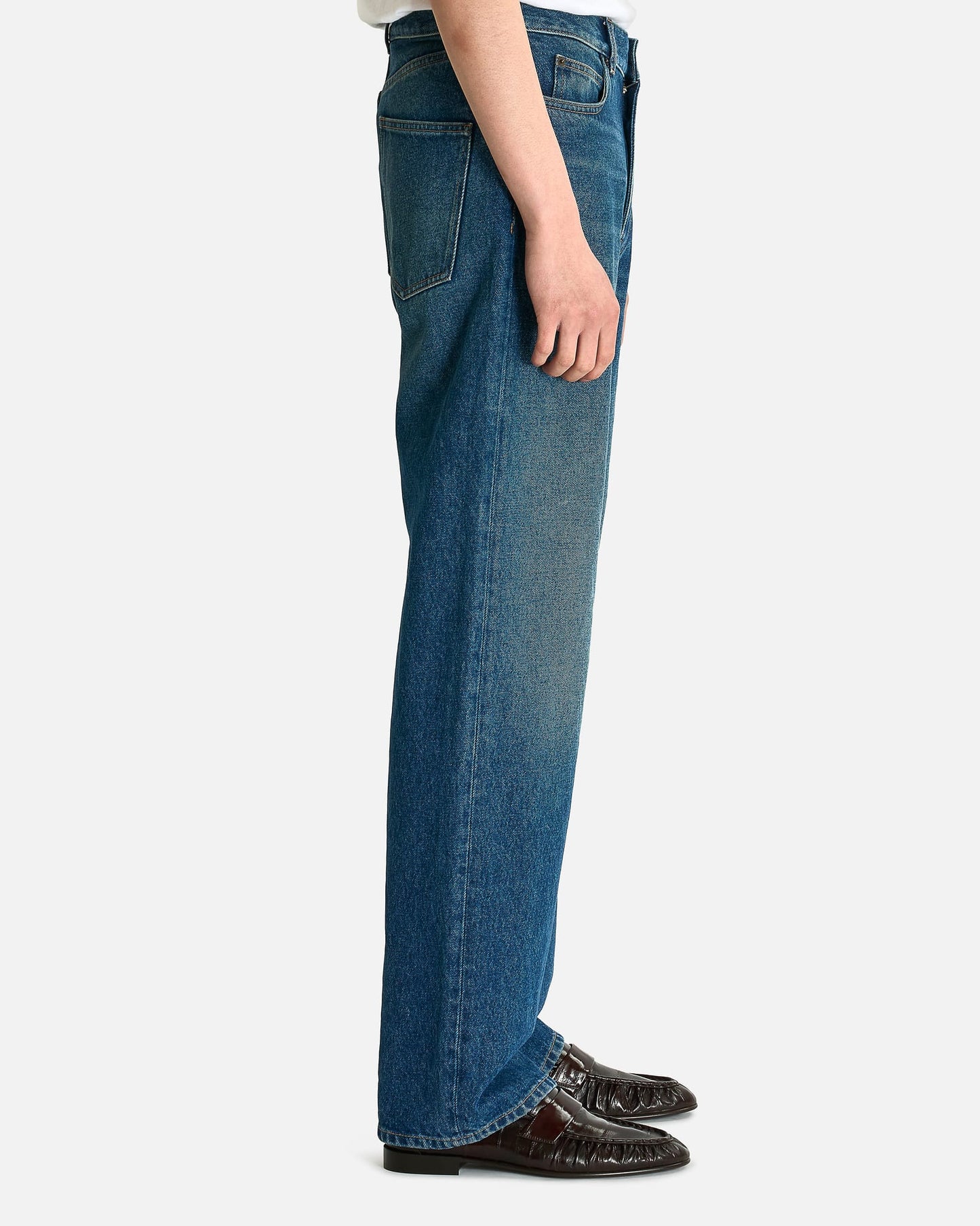 The Row Men's Jeans Vanya Jean in Medium Indigo