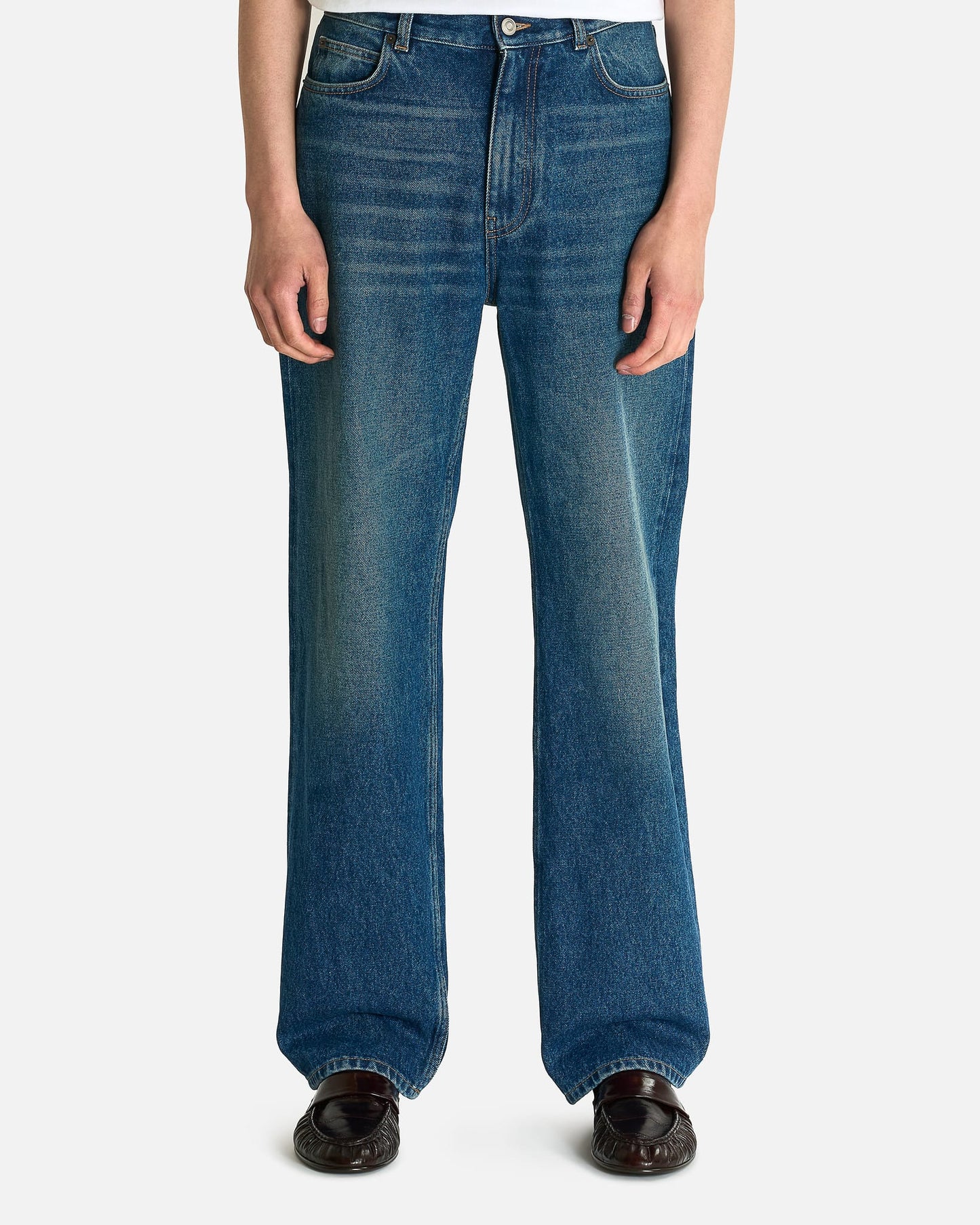 The Row Men's Jeans Vanya Jean in Medium Indigo