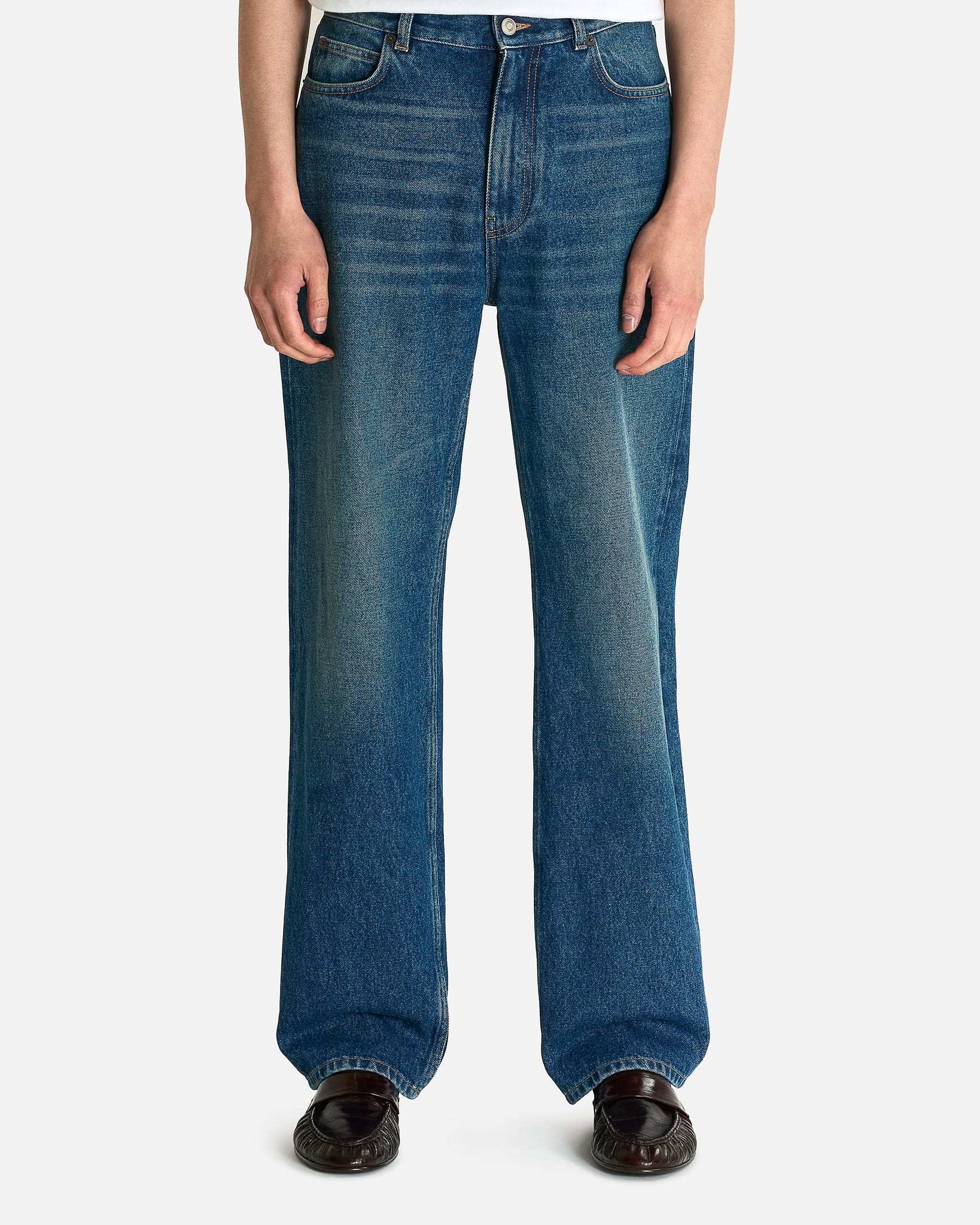 The Row Men's Jeans Vanya Jean in Medium Indigo