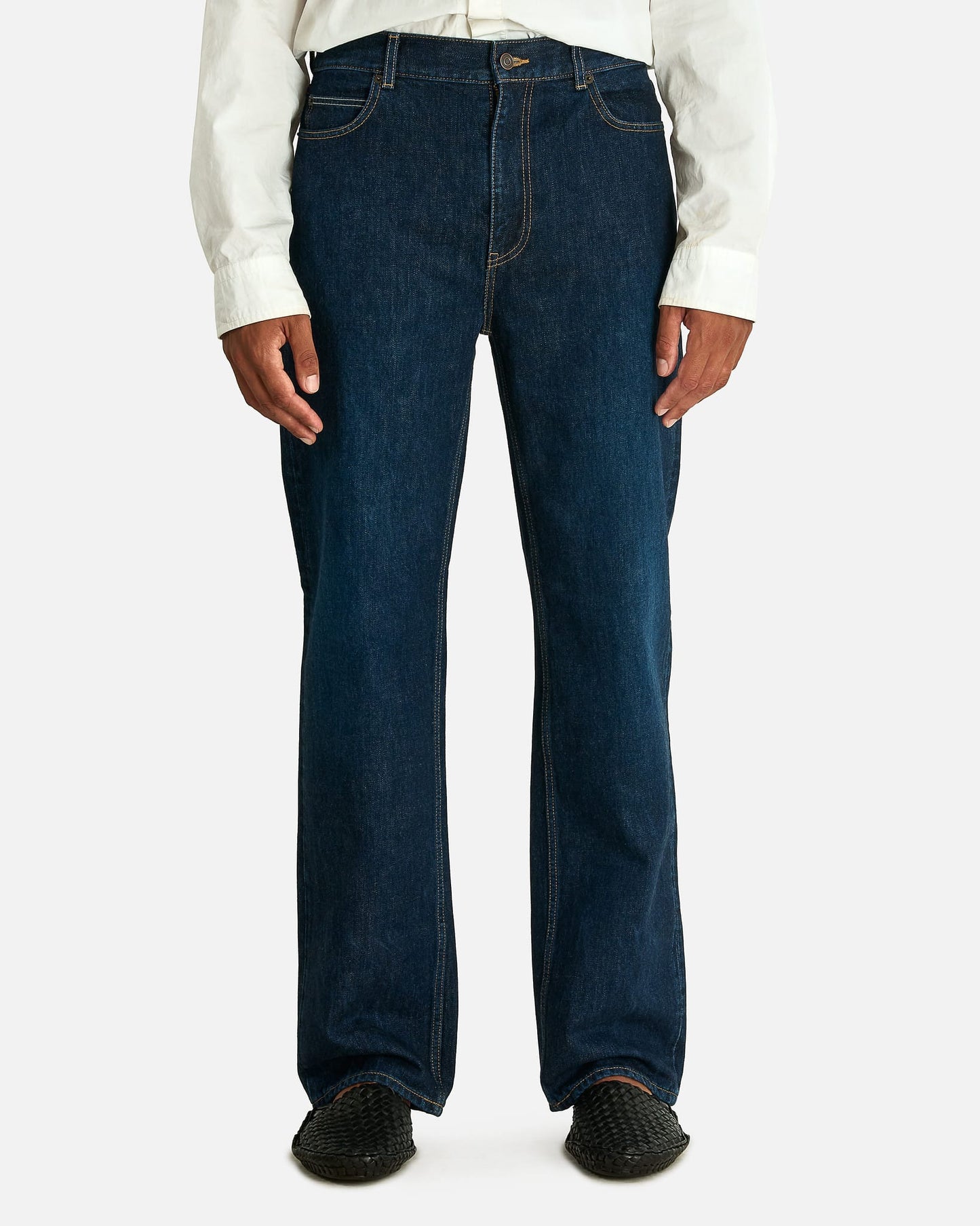 The Row Men's Jeans Vanya Jean in Medium Indigo