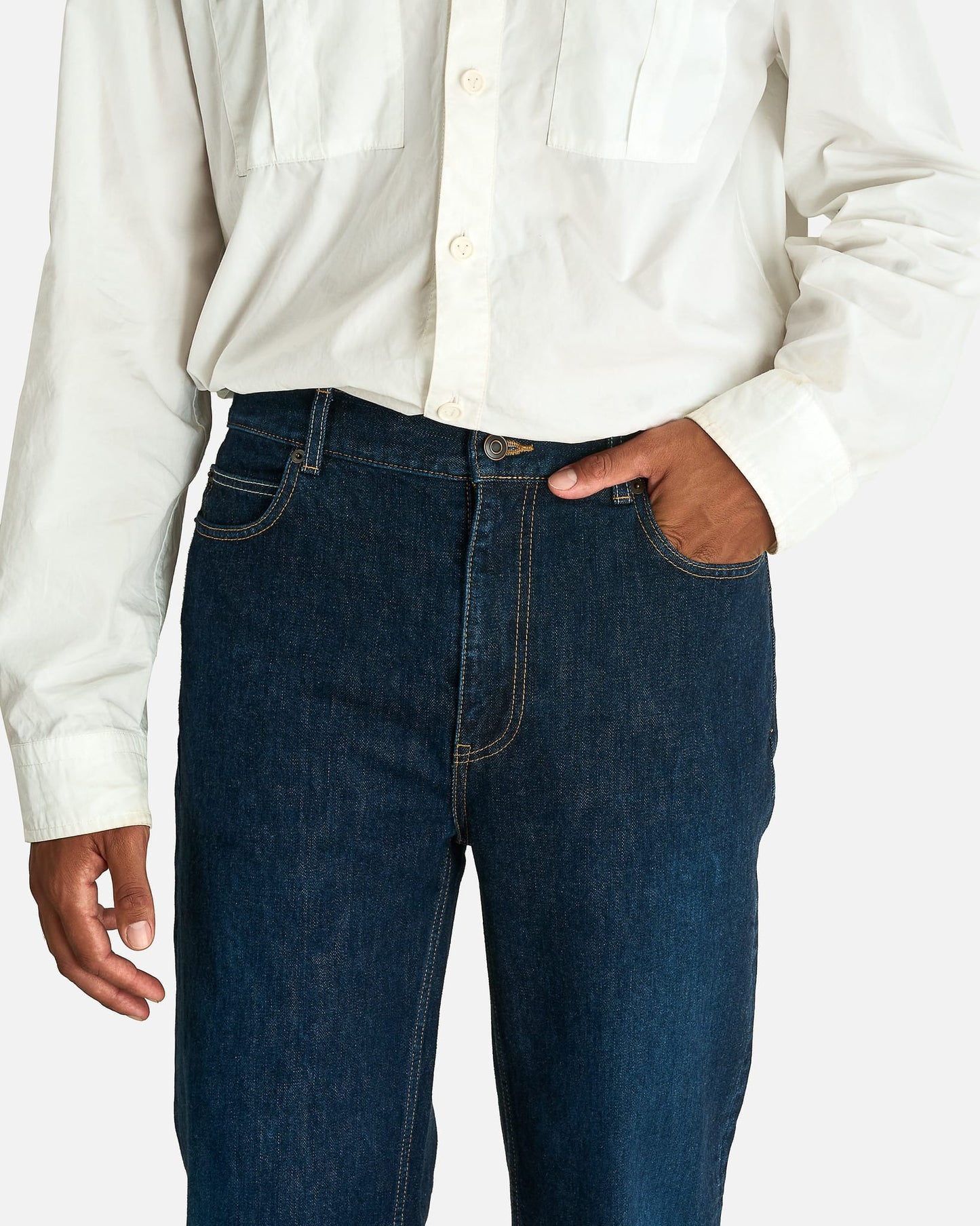 The Row Men's Jeans Vanya Jean in Medium Indigo