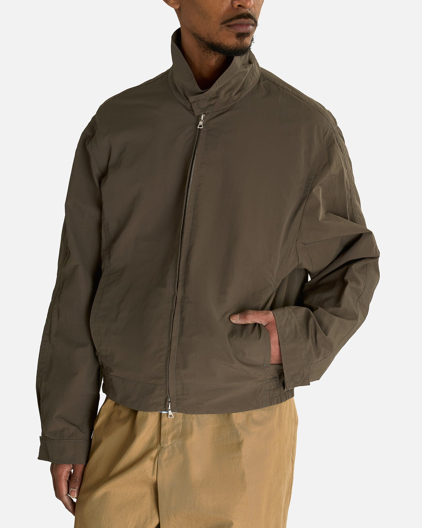 Dries Van Noten Men's Jackets Varington Jacket in Khaki