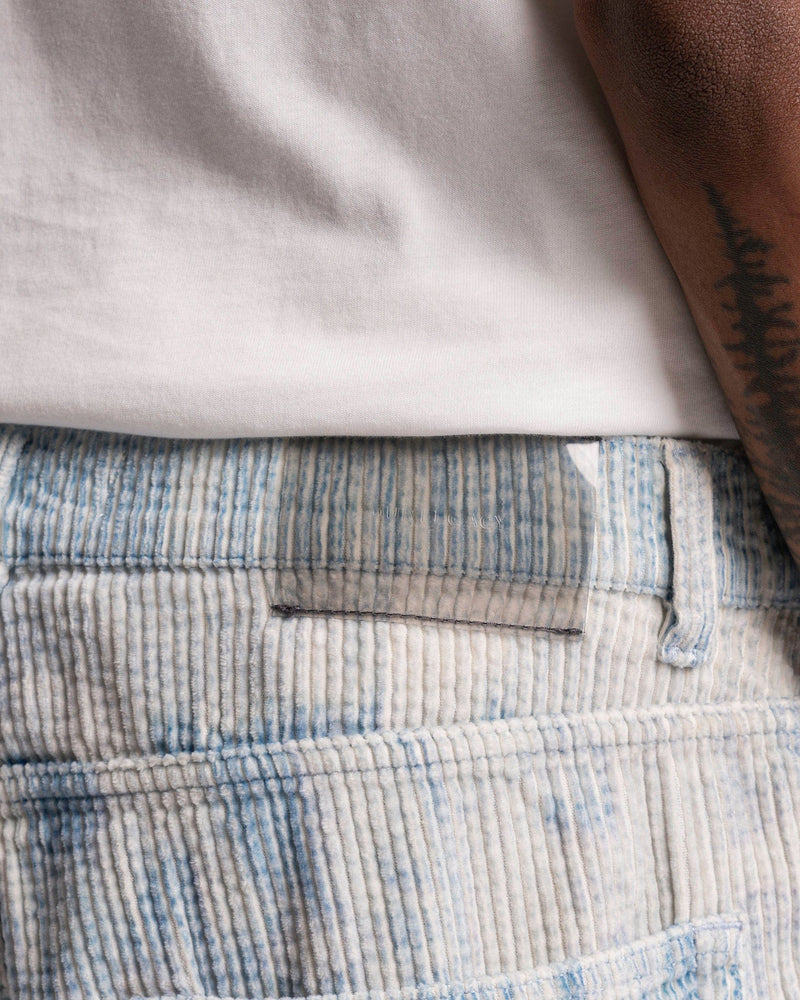 Our Legacy Men's Pants Vast Cut in Blue Brush Stroke Print